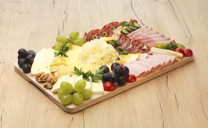Käse-Fleischplatte